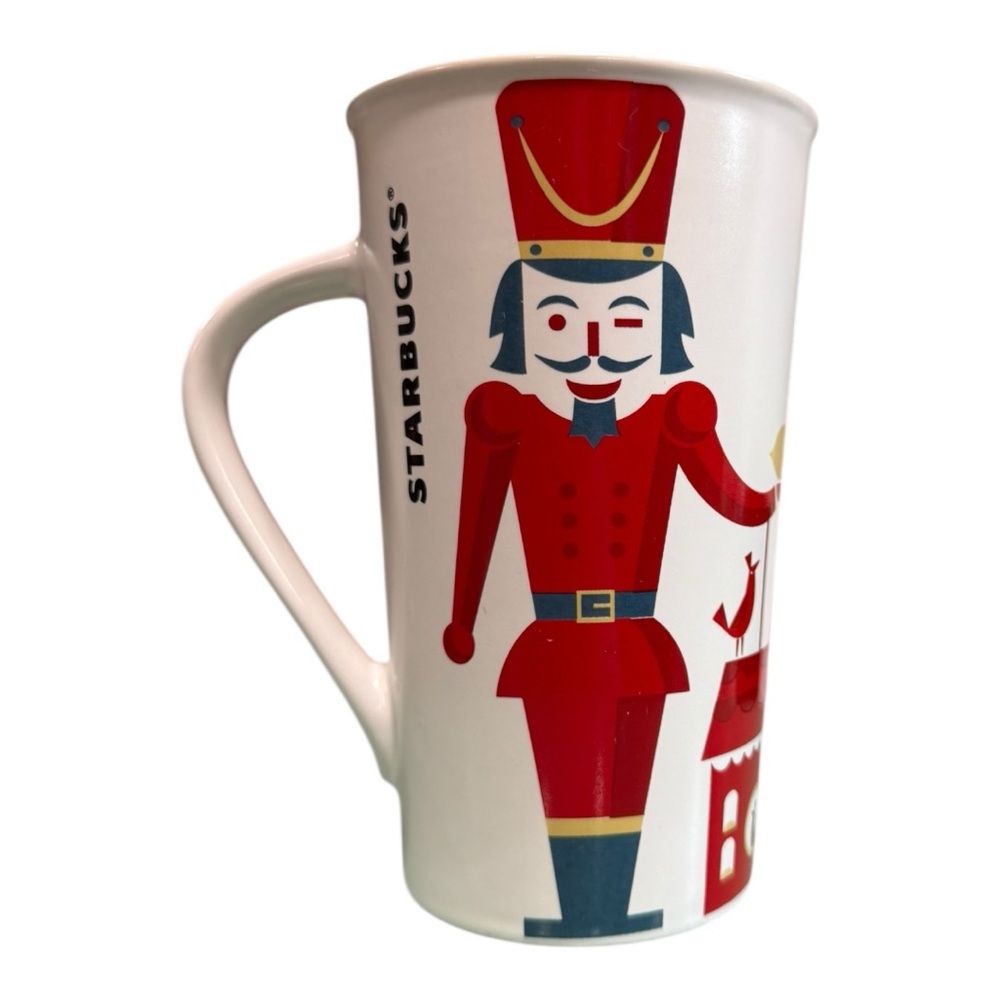 Vintage Starbucks 2012 Nutcracker Tall Mug | Holiday Soldier | 16 oz Red White